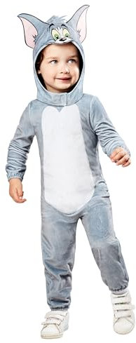 Rubie's Offizielles Tom und Jerry, Tom-Kleinkindkostüm, Kleinkind-Kostüm, Größe 3–4 Jahre Halloween