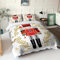 OBABO Christmas Rustic 3D Printed Duvet Cover Set, Quilt Covers, Nutcracker Lodge Style Bedding With Zipper Closure Pillowcases,for Rustic Wedding Gift King（220x240cm）
