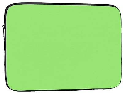 Sac intérieur pour ordinateur portable de couleur unie vert clair – Fabriqué en tissu Oxford haute densité pour ordinateur portable de 17.