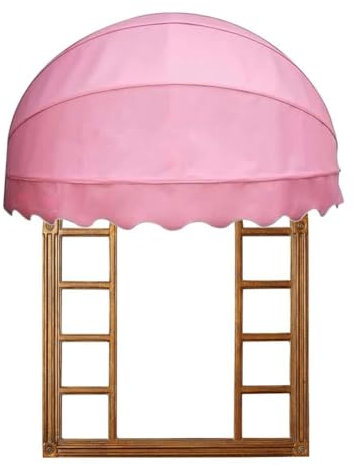 YCOVSFP Türvordach-Markise/Faltbare Kuppel-Markise – Segeltuch-Kuppel-Markise, Faltbarer Aluminiumrahmen for Wohn- Und Gewerbe, Terrasse, Balkon, Terrasse (Color : Pink, Size : 150CM)