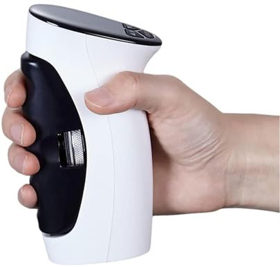 VLRBFDOI Bianca,Tester elettronico di Forza della Presa, dinamometro Digitale della Mano con LED retroilluminato per Il Test e l'allenamento Forza di Presa, Max Measuring Hand Grip Power 198lbs
