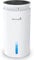 Dehumidifier, Upgraded Dehumidifiers for Home 2l (800 Sq.ft), Ultra Quiet Dehumidifier with Double Semiconductor, 7 Colors Light for Basements Bedroom Closet Bathroom (White)