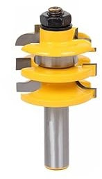 1/2 Inch Stacked Rail & Stile Router Bit Ogee Woodworking Chisel Cutter Wood Work Cutting Bits(12mm shank)
