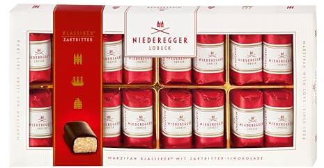 Niederegger Marzipan Klassiker umhüllt aus Zartbitter 71 Prozent 200 g (Packung mit 10)