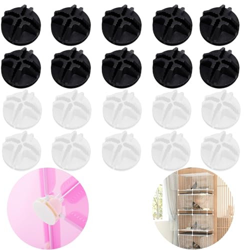 CALLYSONIC Steckregal Kunststoff,10 Stück Plastikverbindungsstück schwarzer Verbinder für Steckregal Kunststoff,Steckregal,regal verbinder,Regal