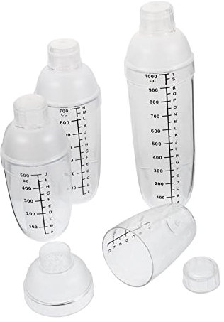 Ciieeo Shaker À Cocktail En Plastique 4 Pièces Balance À Thé Shaker À Cocktail