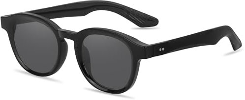 Jynnxa Retro Sonnenbrille Herren Damen Vintage Ovale Brille Klassische Rund Stil mit Uv400 Schutz