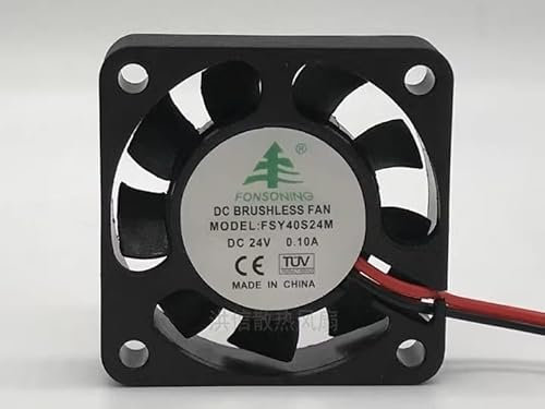 40MM PC fan， FSY40S24M 24V 0.10A 4010 2-wire silent cooling fan