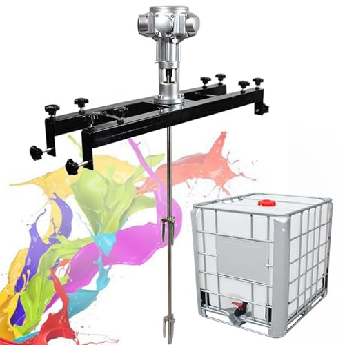 JXYQ IBC-Rührwerk, elektrische Tankmischmaschine, kommerzielle Farbrührmaschine mit Halterung, Farbmischgerät, für Tintenlöserrührwerk, kleine 5 Zylinder