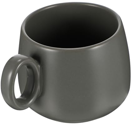 TOPPERFUN Ceramic Coffee Mug Large Belly Design Heat-Resistant Practical Beverage Cup for Breakfast and Milk Smooth Texture with Comfortable Hand Feel Gift for Family and Friends