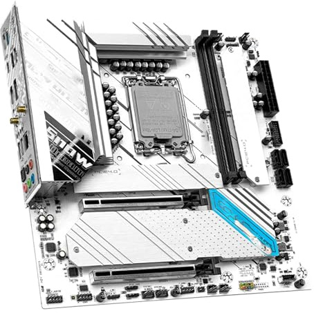 Motherboard Fit For JGINYUE Z790M Snow Dream DDR5 PC Lga1700 Socket Gaming Motherboard With High Speed 2.5G&WIFI Interface