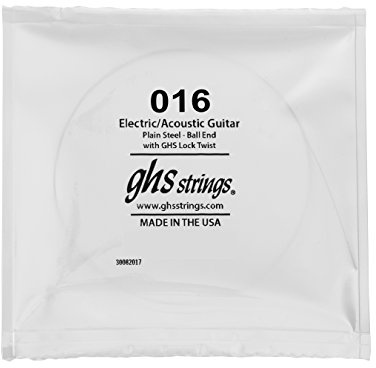 GHS BOOMERS Single String For Electric Guitar - Plain Steel - 016