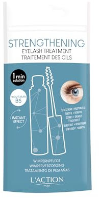 L'Action Paris Wimpern stärkende Behandlung, transparente Mascara verlängert und verdickt die Wimpern, stärkendes Provitamin B5 und feuchtigkeitsspendendes Vitamin E 10ml