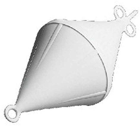 Unbekannt Boje Doppelkonus weiß 32 x 80 cm