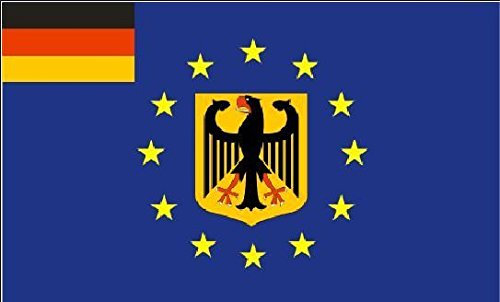 U24 Fahne Flagge Europa mit Deutschland und Adler 90 x 150 cm