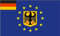U24 Fahne Flagge Europa mit Deutschland und Adler 90 x 150 cm