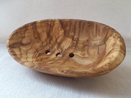 mod Seifenschale Seifenablage Seifenhalter Olivenholz klein ca. 13x7, Oval, Braun