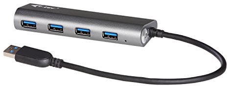 i-tec USB 3.0 Metal Charging HUB 4 Port mit Netzadapter, 4x USB 3.0 Ladeport, Ideal für Notebook Ultrabook Tablet PC, Windows Mac, Aluminium Design HUB