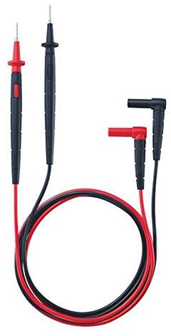 testo 0590 0010 Sicherheits-Messleitungs-Set Stecker 4 mm Prüfspitze 1.22 m Schwarz, Rot 1 St.