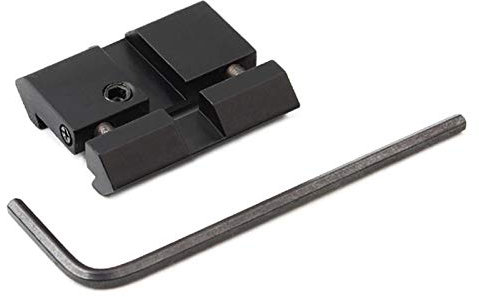 LSHBAO-Hunting, Snap-In Adapter 11mm auf 20mm Schienenumfang Konverter Picatinny/Weaver Low Profile 4 9 Slot Schienenmontage Jagdzubehör (Farbe : A)