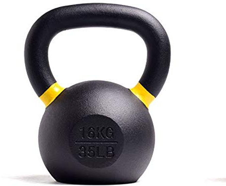 Kettlebells AGYH Schwarz Gusseisen, Muskelkrafttraining for Hauptgymnastik, 4 Kg / 6 Kg / 8kg / 10 Kg / 12 Kg / 14 Kg / 16 Kg / 18 Kg / 20 Kg / 24 Kg (Size : 16kg/35.2lb)