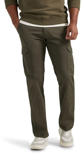 Lee Men's Extreme Motion Twill Cargo Pant Frontier Olive 36W x 30L