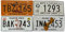OPO 10 - Juego de 4 Placas DE Licencia DE AUTOMÓVILES DE EE. UU. De Metal - réplicas de Placas de EE. UU. Islas DE EE.