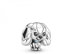 PANDORA Disney Susi Charm-Anhänger aus Sterling Silber mit blauem Halsband, Breite: 12,7mm, 799386C01