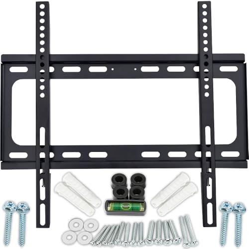 Heavy Duty TV Bracket Mount 32-70 Inch Fixed Position Ultra Sim Wall Mount for LED, LCD, Flat, Curved Screen TV and Monitor