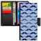Coque A72 Simili Cuir Portefeuille Moustache Pipe Motif Pas Cher Smartphone Portable Bleu Tendance Vintage Telephone pour Samsung Galaxy
