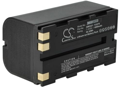 vhbw Akku kompatibel mit Geomax Zenith 20, Zenith 25 Lasermessgerät, Messgerät (6800mAh, 7,4V, Li-Ion)