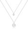 AFSTALR Silber Welt Kette Damen Welt Anhänger Halskette Frauen Doppel Kette Weltkugel Multilayer Kette mit Coin