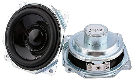 JINGERL 2pcs 3Inch Waterproof Magnetic Full-Range Speaker Driver 4Ohm 10W Loudspeaker Sound Amplifier Speakers Column for DIY
