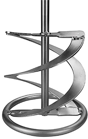 BOXTEC Rührkorb Sechskant verzinkt Rührkorb WR2 Wendelrührer Rührer für Bohrmaschine, Farbrührer, Mörtelrührer, Durchmesser:WR2 Ø120mm SW 10 (Premium Finish)