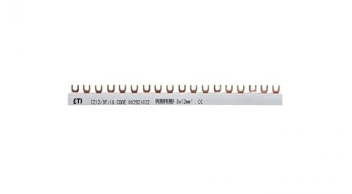 Gabelanschlussschiene 3P 80A 12mm² (18 Mod.) IZ12/3F/18 002921022 eti-polam 5907625307048