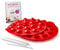 Betty Bossi Kugel-Backform Cake-Pops Silikon Hitzebeständig Rot Backform