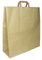 Papiertragetaschen mit Flachhenkel BRAUN groß 46 + 16 x 49 cm (50 Stück)