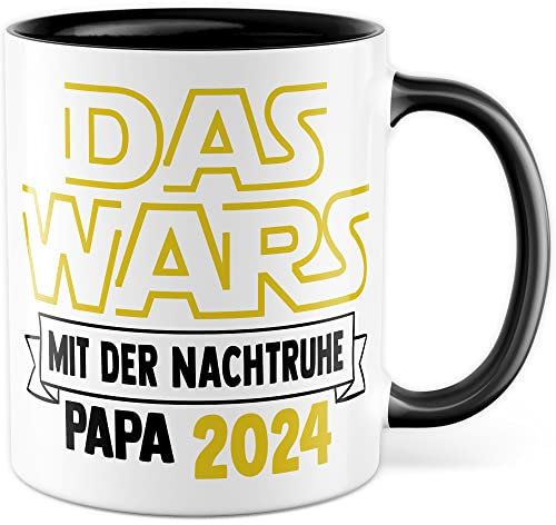 Taza de café para papá 2023, regalo de nacimiento, día del padre, taza de café recién horneada, idea de regalo para el futuro papá, hija, hijo, papá, taza de té, mejor papá divertido (2024)