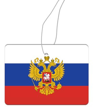 2x Russland Flagge Duftbaum Auto Russia, Auto Duftspender, Duftbaum Auto tuning, car air freshener, Duftanhänger Auto, Duftbaum Set Auto