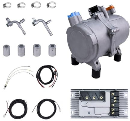 Ensemble de compresseur électrique A/C 12V 24V, for climatisation automatique, voiture, camion, Bus, bateau, tracteur, magasin, climatisation Automobile(12 voltage)