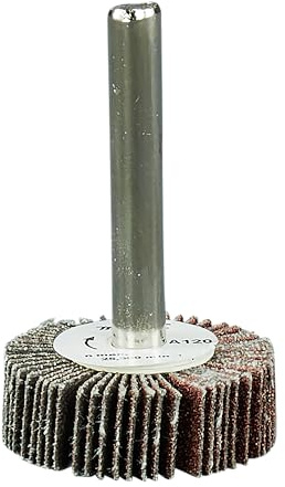 Makita D-75312 Lamellenschleifer A120 Ø 30 x 10 mm, 1 Stück, Fächerschleifer für bspw. Holz, Metall oder Kunststoff, max. Drehzahl 25.500 U/min.