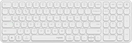 Rapoo Tastiera wireless E9310M per Mac/iPad/PC, tastiera Bluetooth multi-dispositivo con tastierino numerico, a basso profilo, digitazione silenziosa, 99 tasti, alimentazione a batteria, supporta 4