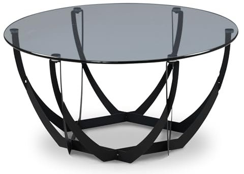 möbelando Couchtisch >Maya 2< in Schwarz - 40x80 (HxD)