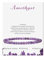 LOCCY Echtes Naturstein Armband für Damen, 4mm Perlenarmband Yoga Armband für Muttertag Geburtstag Valentinstag Geschenke für Mama Tochter Oma Enkelin Schwester (Amethyst)