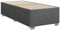 vidaXL Bettgestell, Bett mit Bettfüße Lattenrost, Polsterbett für Schlafzimmer, Einzelbett Bettrahmen, Modern, Dunkelgrau 80x200cm Stoff