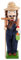 PRETYZOOM Statue de Marionnette en Bois pour Décoration de Noël du Roi Casse-Noisette pour Décoration de Noël Intérieure