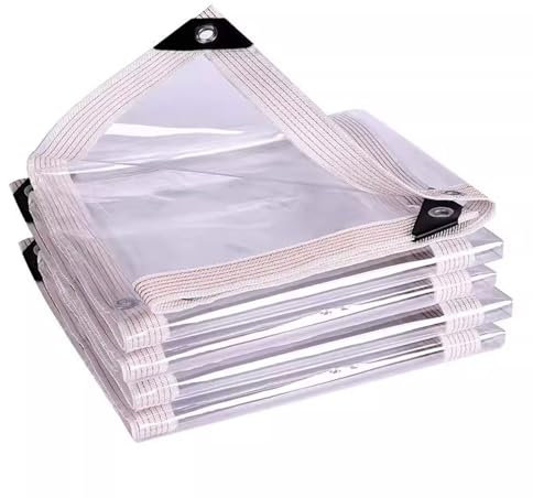 DSFHVBDD Bâche Transparente avec Oeillets 2x3, Bache Transparentes Exterieur Plastique Serre avec Impermeable Terrasse Bâches de Protection Étanche, pour Extérieur Meubles de Jardin Tent