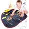 Alfombrilla de juego de tambor, alfombrilla de juego musical, juguete interactivo de tambor táctil, juguete educativo con volumen ajustable para niñas y niñas