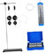 FLCPJGV Physik Experiment Flaschenzug Set Metallhaken Code Box mit Basis Tragbares Kraftmessgerät