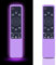 Lot de 2 coques de protection en silicone pour télécommande TV Samsung Glow in The Dark, pour télécommande Samsung Smart TV BN59 Series BN59-01312A BN59-01241A (violet lumineux)
